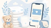 Fraldas em promoção com cupom no celular