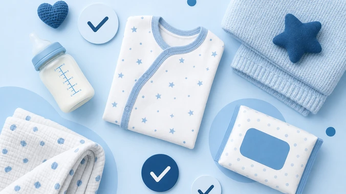 Lista de enxoval básico para bebê