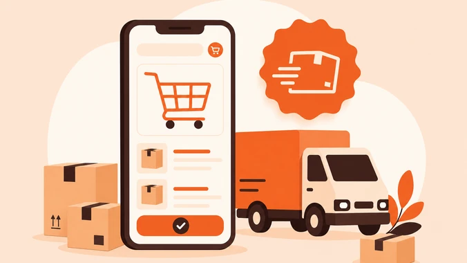 Celular com frete grátis em app de compras