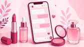 Grupo de promoções de beleza no celular