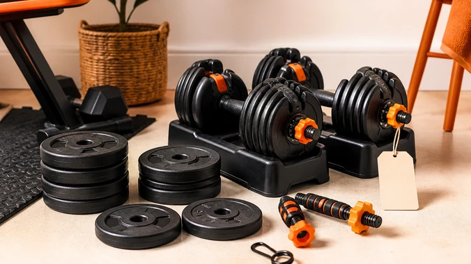 Halteres para treino em casa