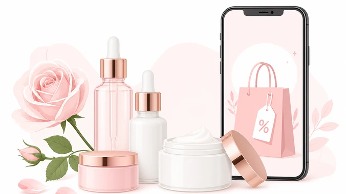 Produtos de skincare em promoção